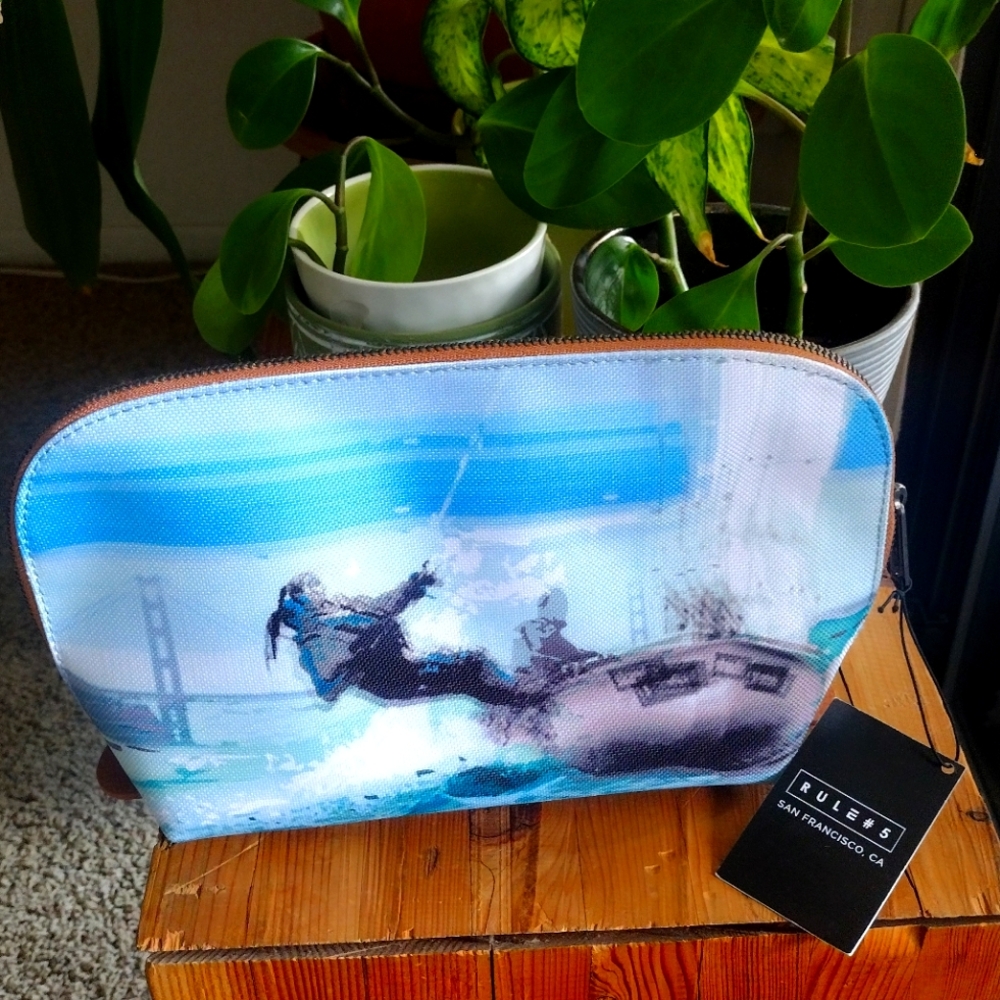 Rule #5 Cosmetic Case Pouch with Action Print
